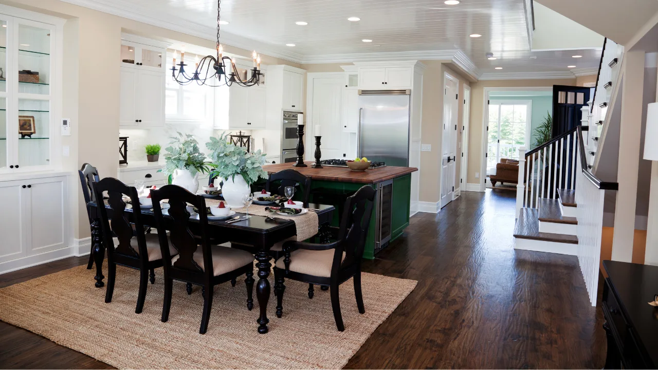 OKC kitchen with realistic wood-look laminate flooring